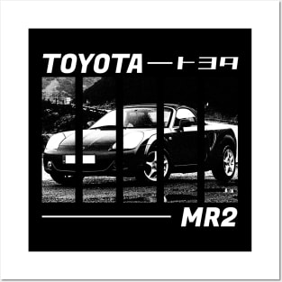 TOYOTA MR2 MK3 Black 'N White 3 (Black Version) Posters and Art